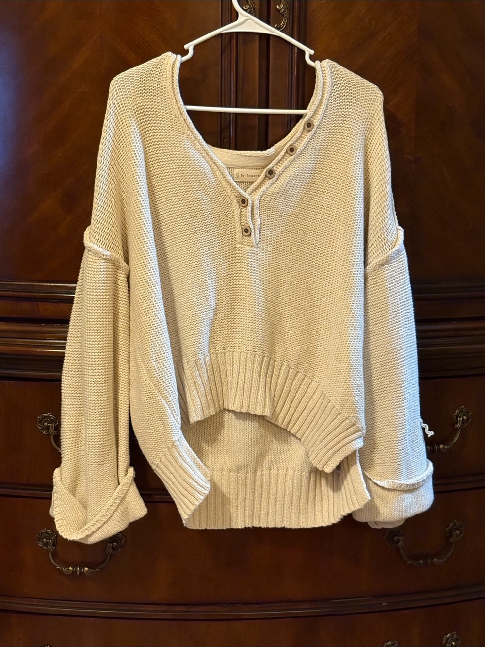 NWT By Together Henley Knit Sweater